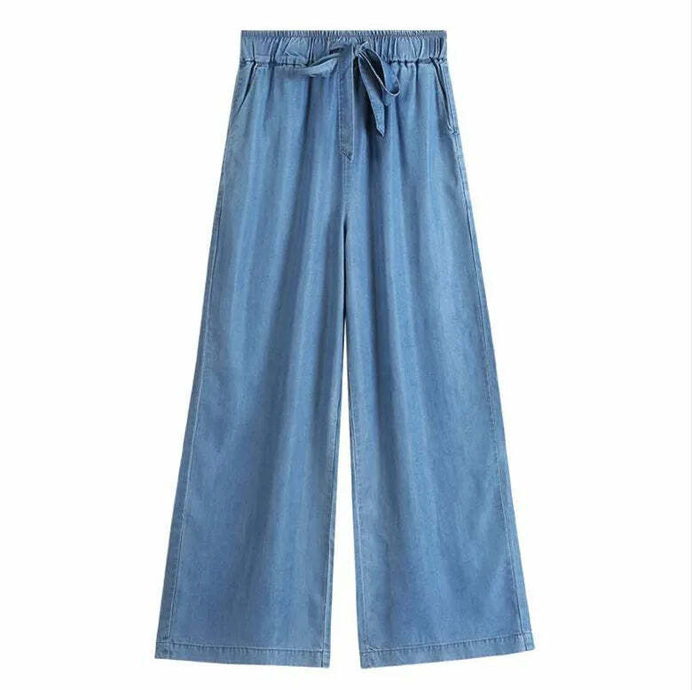 Y2K Grunge High Waist Wide Leg Jeans - Vintage 90S Style Plus Size Denim Pants 6Xl 7Xl