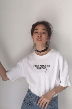 Y2K Grunge I Think About You Sometimes Shirt - Retro 90S Fashion, Summer Y2K Outfits