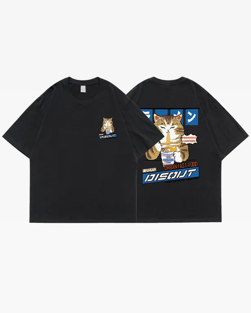 Y2K Grunge Japanese Cat Shirt - Retro 90S Summer Outfit, Pastel Goth, Y2K Fashion Top