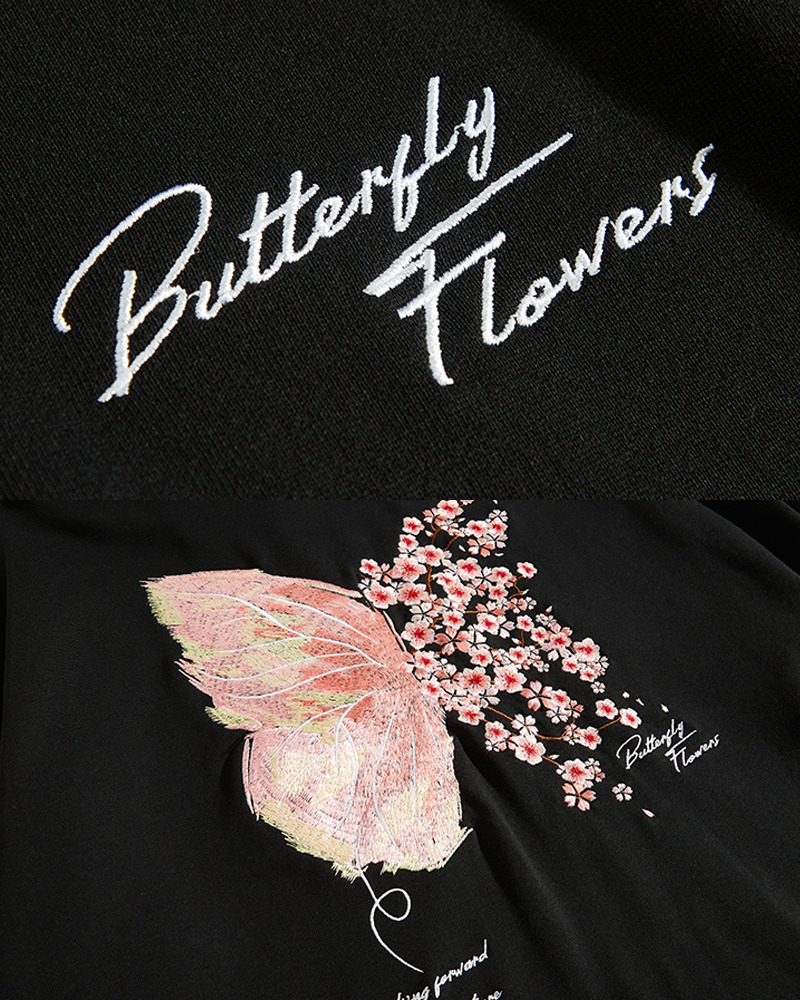 Y2K Grunge Japanese Cherry Blossom Hoodie - Retro 90S Fashion, Summer Y2K Outfits