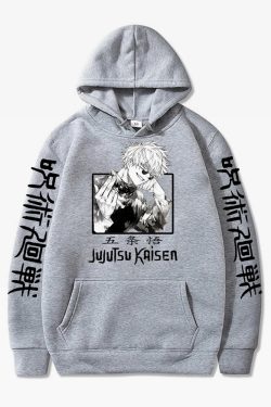 Y2K Grunge Jujutsu Kaisen Hoodie - Retro 90S Fashion, Summer Y2K Outfits, Pastel Goth Style
