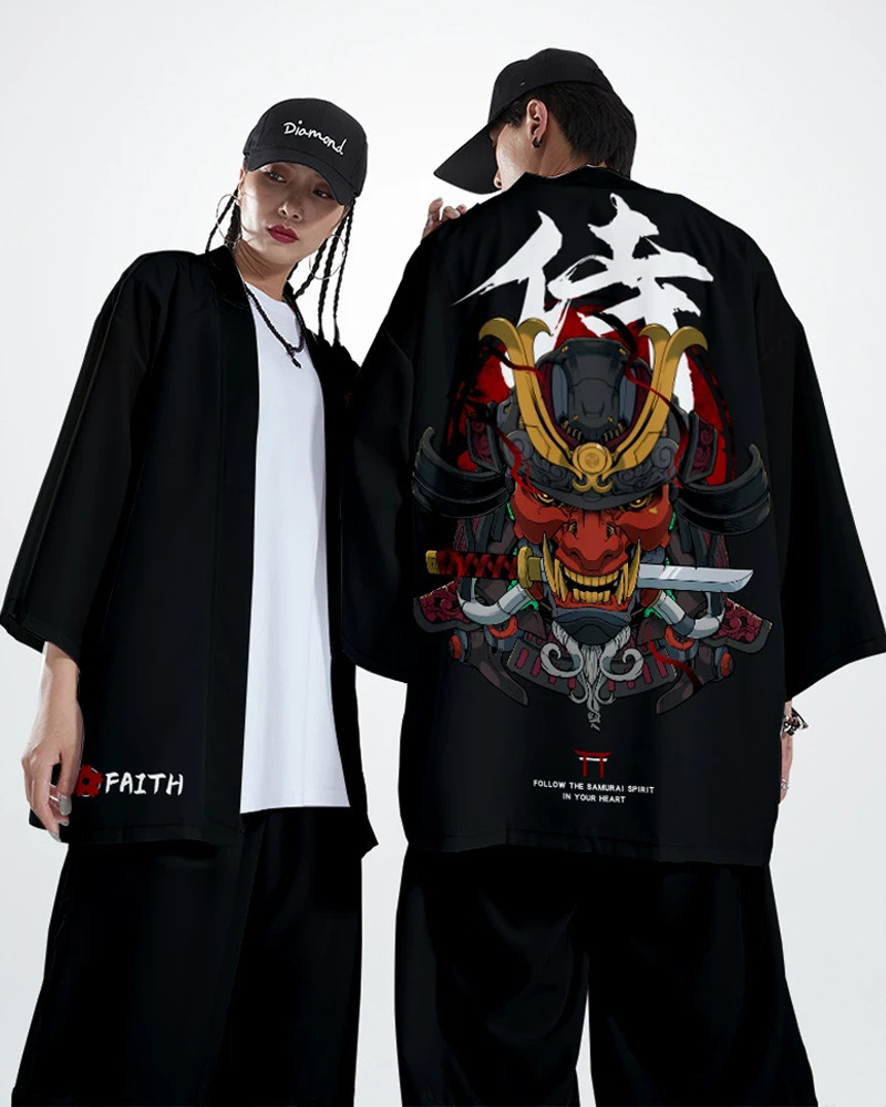 Y2K Grunge Kimono - 90S Retro Summer Outfit, Gothic Y2K Fashion, Pastel Goth Style