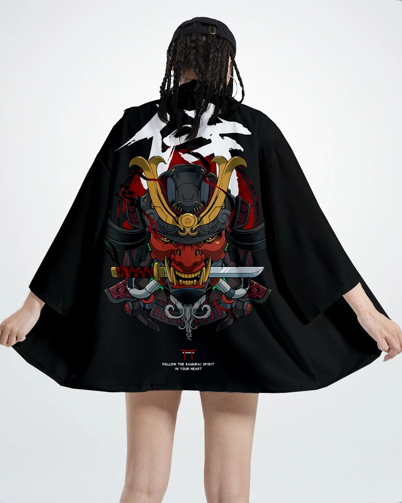 Y2K Grunge Kimono - 90S Retro Summer Outfit, Gothic Y2K Fashion, Pastel Goth Style