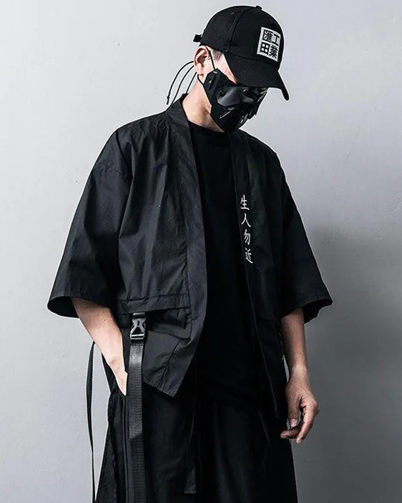 Y2K Grunge Kimono - Retro 90S Fashion, Summer Outfits, Gothic Y2K, Pastel Goth Style