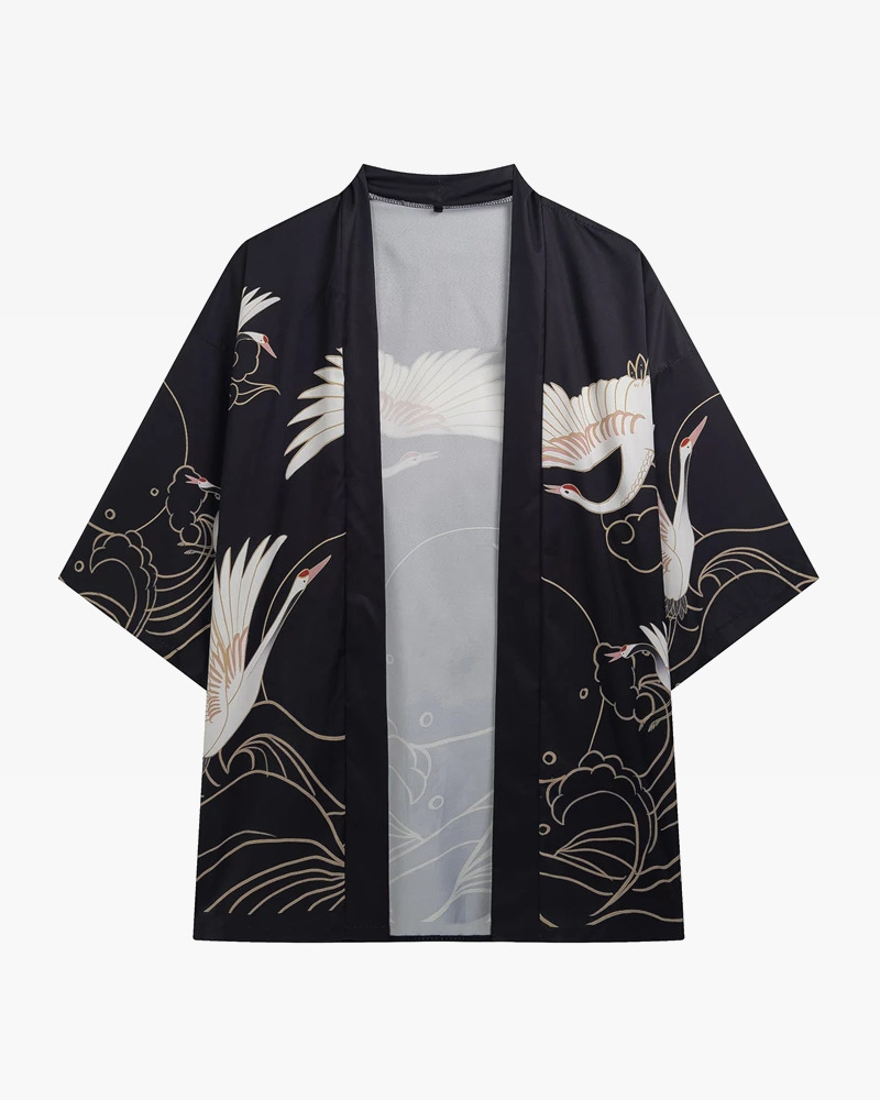 Y2K Grunge Kimono Jacket - Retro 90S Fashion, Summer Y2K Outfits, Gothic Y2K Style