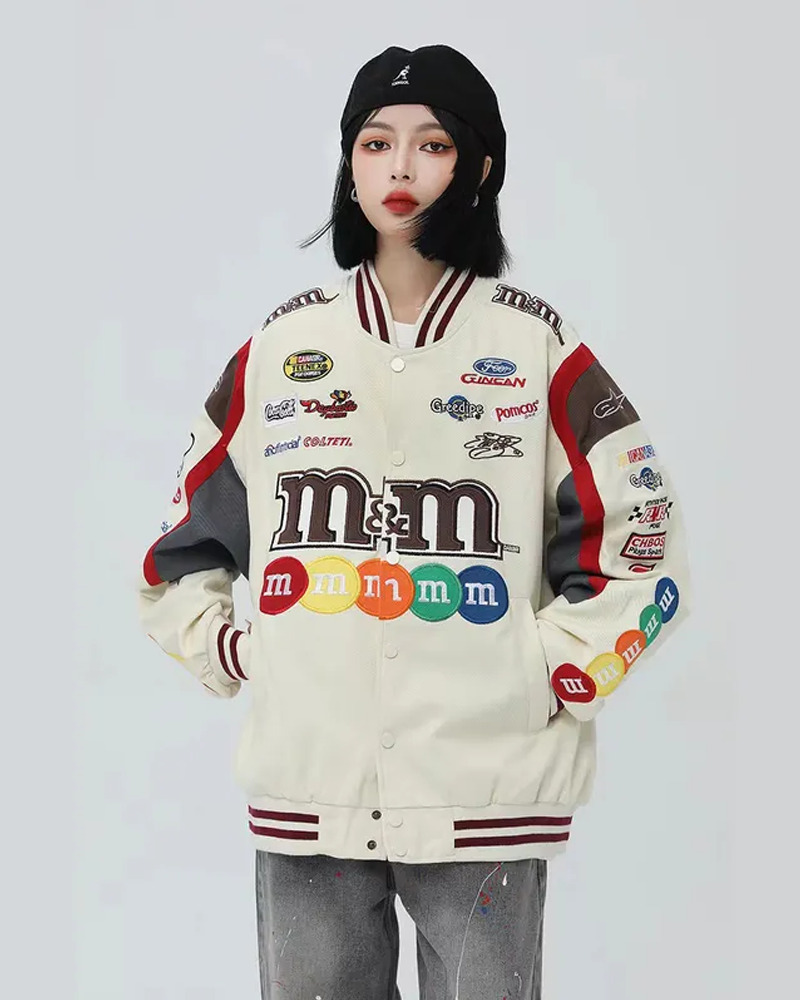 Y2K Grunge M&M Jacket - Retro 90S Fashion, Summer Outfits, Popstar & Club Party Style