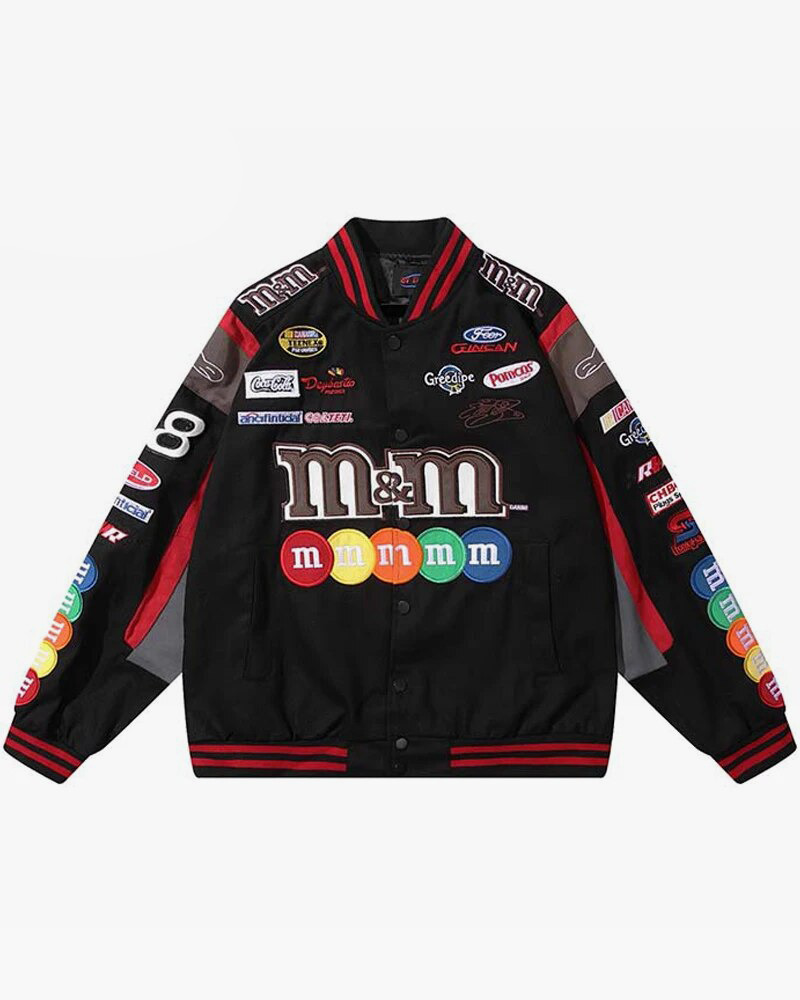 Y2K Grunge M&M Jacket - Retro 90S Fashion, Summer Outfits, Popstar & Club Party Style