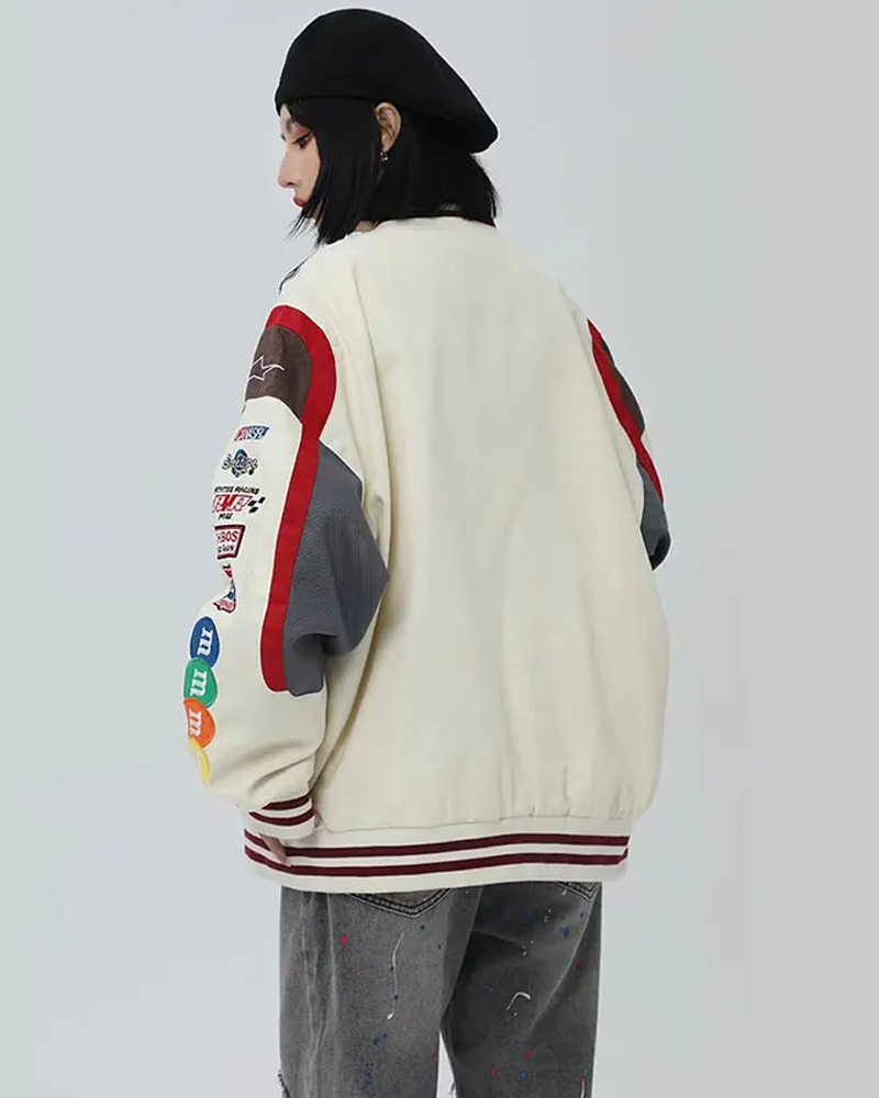 Y2K Grunge M&M Jacket - Retro 90S Fashion, Summer Outfits, Popstar & Club Party Style