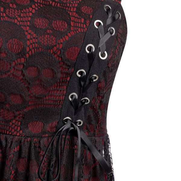 Y2K Grunge Mesh Sleeveless Dress - 90S Fashion, Retro Style, Summer Y2K Outfits, Gothic Y2K