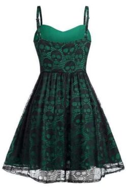 Y2K Grunge Mesh Sleeveless Dress - 90S Fashion, Retro Style, Summer Y2K Outfits, Gothic Y2K