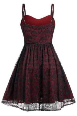 Y2K Grunge Mesh Sleeveless Dress - 90S Fashion, Retro Style, Summer Y2K Outfits, Gothic Y2K