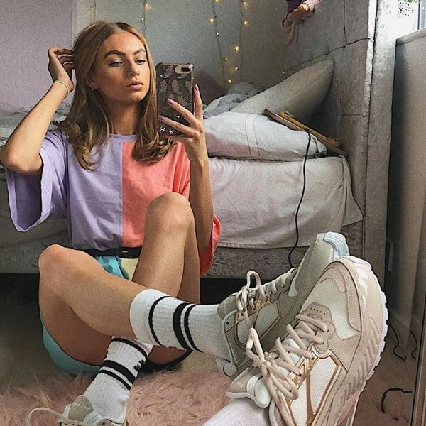 Y2K Grunge Oversized Tie Dye Top - Retro 90S Fashion, Summer Y2K Outfits, Pastel Goth Style