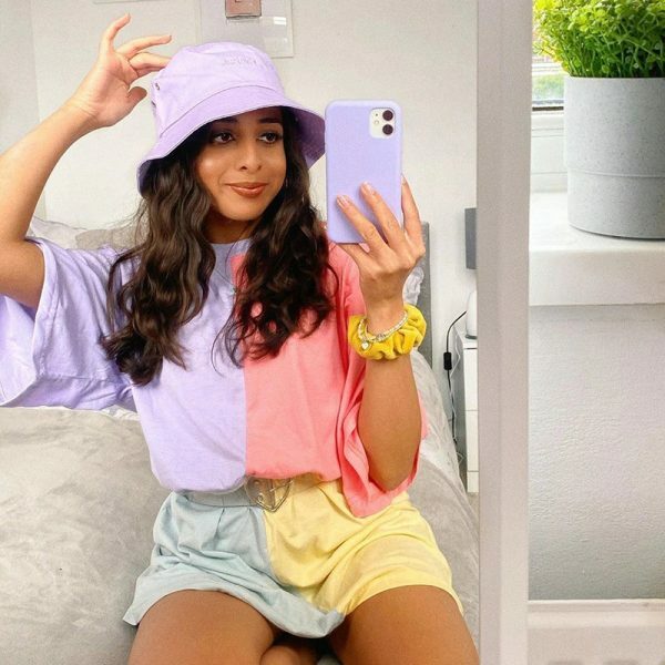 Y2K Grunge Oversized Tie Dye Top - Retro 90S Fashion, Summer Y2K Outfits, Pastel Goth Style