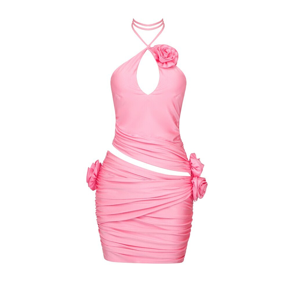 Y2K Grunge Palmer Mini Dress - 90S Fashion, Retro Style, Summer Y2K Outfits, Pastel Goth