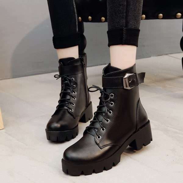Y2K Grunge Party Buckle Shoes - Retro 90S Fashion, Gothic Y2K, Summer Outfits, Hip Hop Style