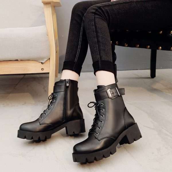 Y2K Grunge Party Buckle Shoes - Retro 90S Fashion, Gothic Y2K, Summer Outfits, Hip Hop Style