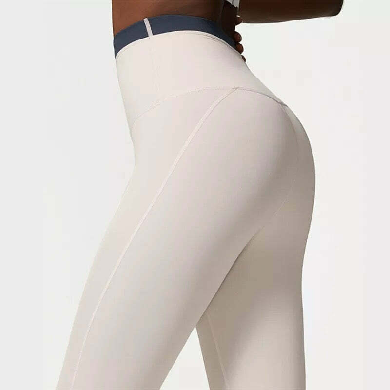 Y2K Grunge Peyton Sports Bra & Leggings Set - Milk White Retro 90S Summer Outfit