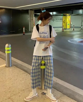 Y2K Grunge Plaid Cargo Pants - 90S Retro Style, Summer Outfits, Y2K Fashion Essentials