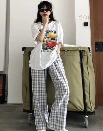 Y2K Grunge Plaid Cargo Pants - 90S Retro Style, Summer Outfits, Y2K Fashion Essentials