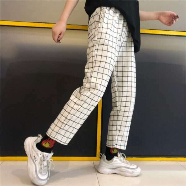 Y2K Grunge Plaid Pants - Retro 90S Summer Outfit, Y2K Fashion, Gothic Y2K, Y2K Club