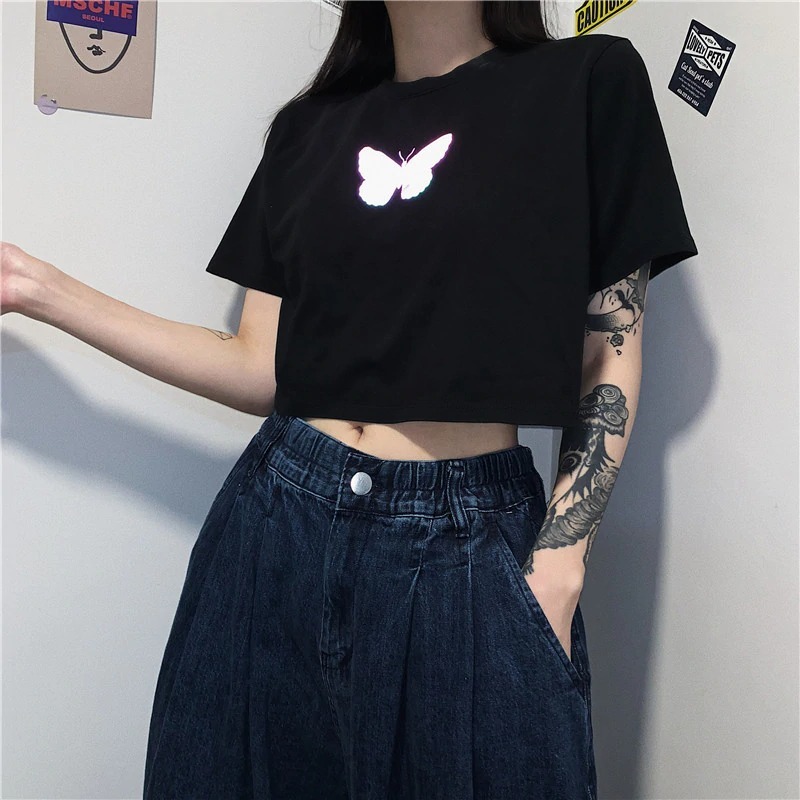 Y2K Grunge Short T-Shirt - 90S Fashion, Y2K Summer Outfits, Retro Style, Y2K Club & Party