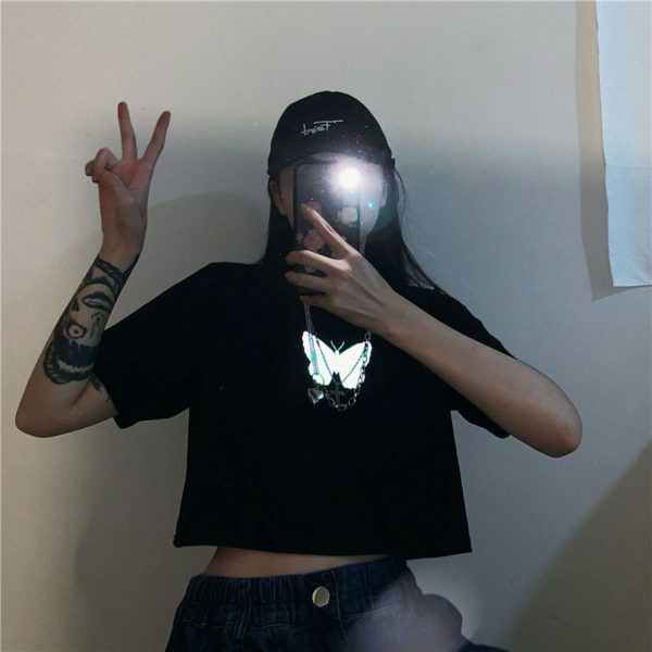 Y2K Grunge Short T-Shirt - 90S Fashion, Y2K Summer Outfits, Retro Style, Y2K Club & Party