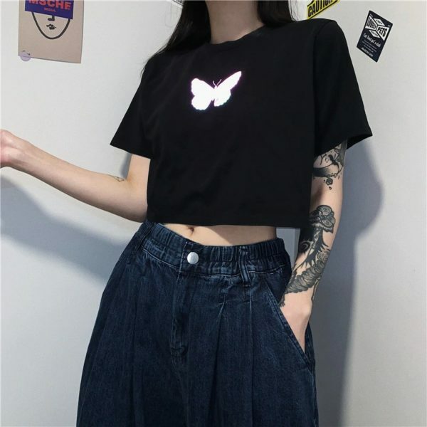 Y2K Grunge Short T-Shirt - 90S Fashion, Y2K Summer Outfits, Retro Style, Y2K Club & Party