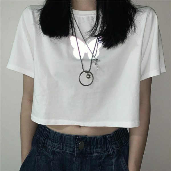 Y2K Grunge Short T-Shirt - 90S Fashion, Y2K Summer Outfits, Retro Style, Y2K Club & Party