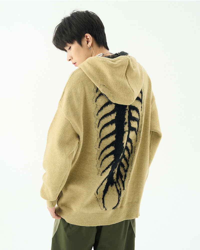 Y2K Grunge Skeleton Hoodie Jacket - 90S Retro Goth Fashion, Perfect For Y2K Summer Outfits