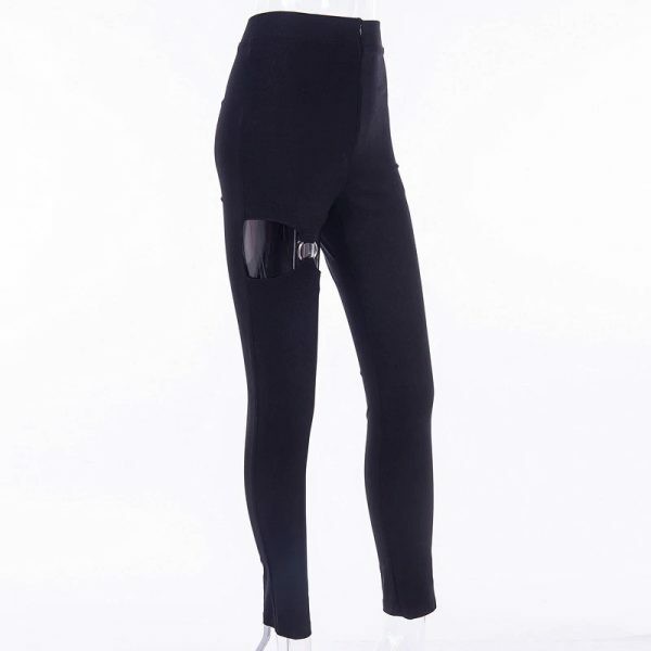 Y2K Grunge Skinny Gothic Pants - Retro 90S Fashion, Summer Outfits, And Club Party Looks