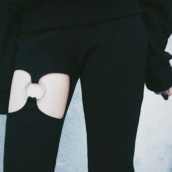 Y2K Grunge Skinny Gothic Pants - Retro 90S Fashion, Summer Outfits, And Club Party Looks