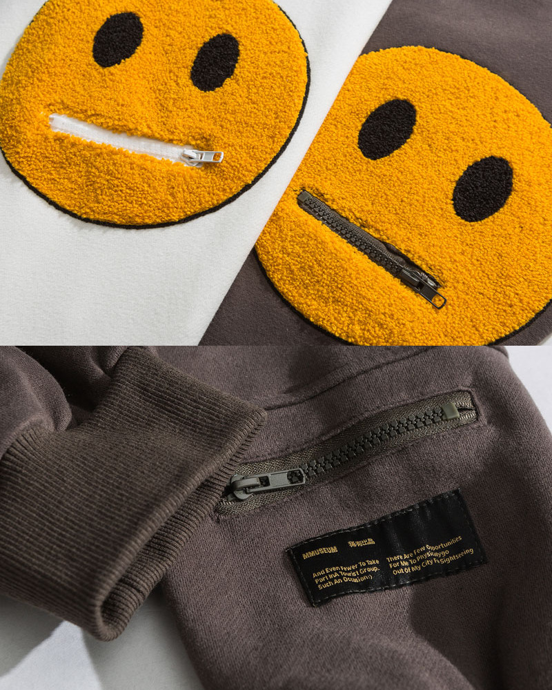 Y2K Grunge Smiley Face Hoodie - Retro 90S Fashion, Summer Y2K Outfits, Pastel Goth Style