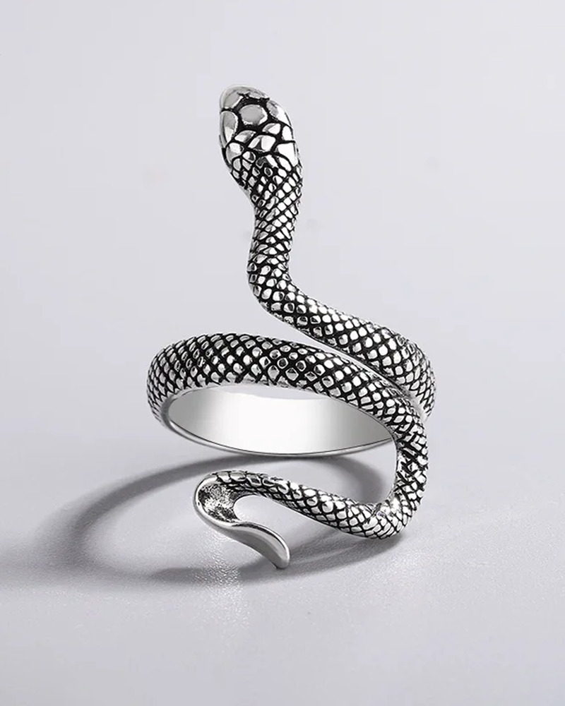 Y2K Grunge Snake Ring - Retro 90S Fashion, Gothic Y2K, Pastel Goth, Y2K Party Outfit Access