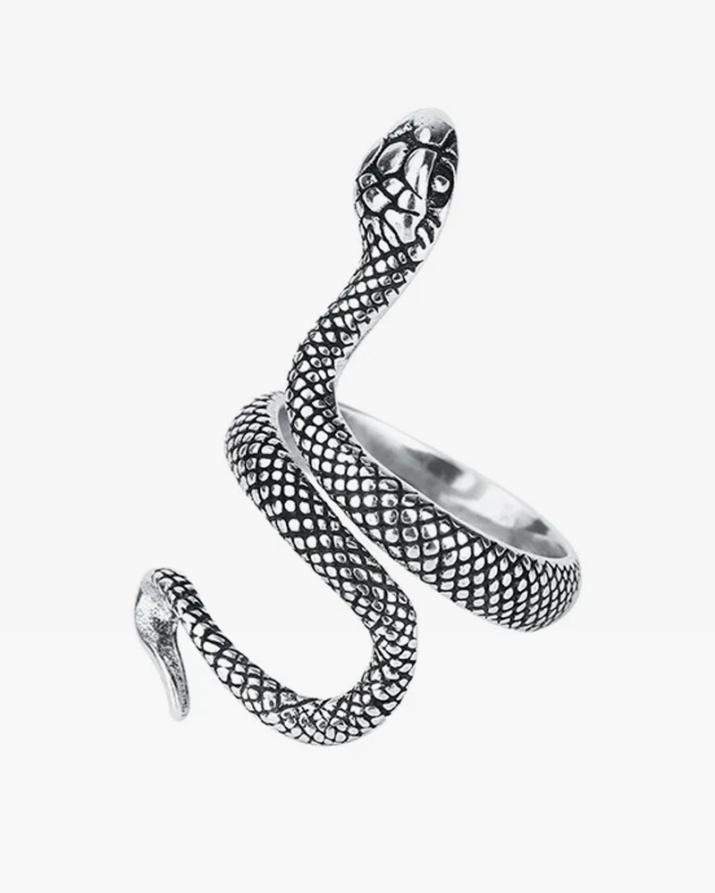 Y2K Grunge Snake Ring - Retro 90S Fashion, Gothic Y2K, Pastel Goth, Y2K Party Outfit Access