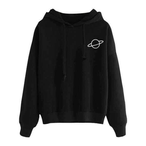 Y2K Grunge Space Logo Hoodie - Retro 90S Fashion, Summer Outfits, And Pastel Goth Style