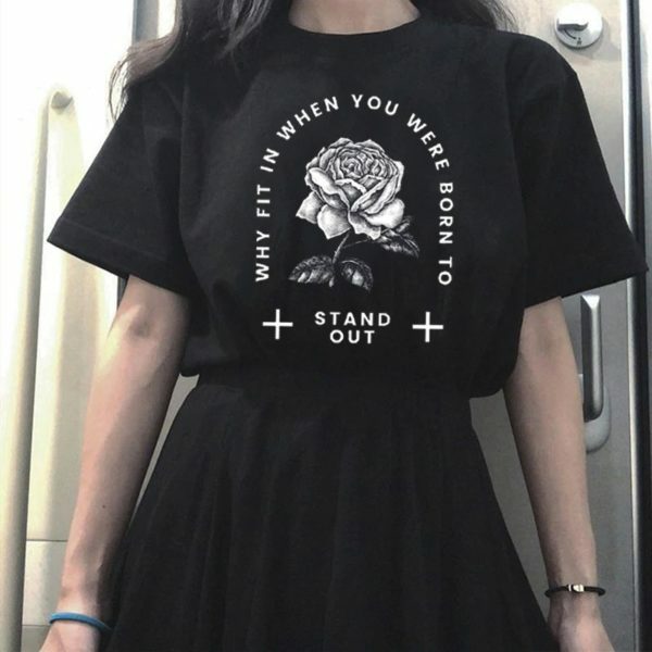 Y2K Grunge Stand Out T-Shirt - Retro 90S Fashion, Summer Outfits, And Popstar Vibes