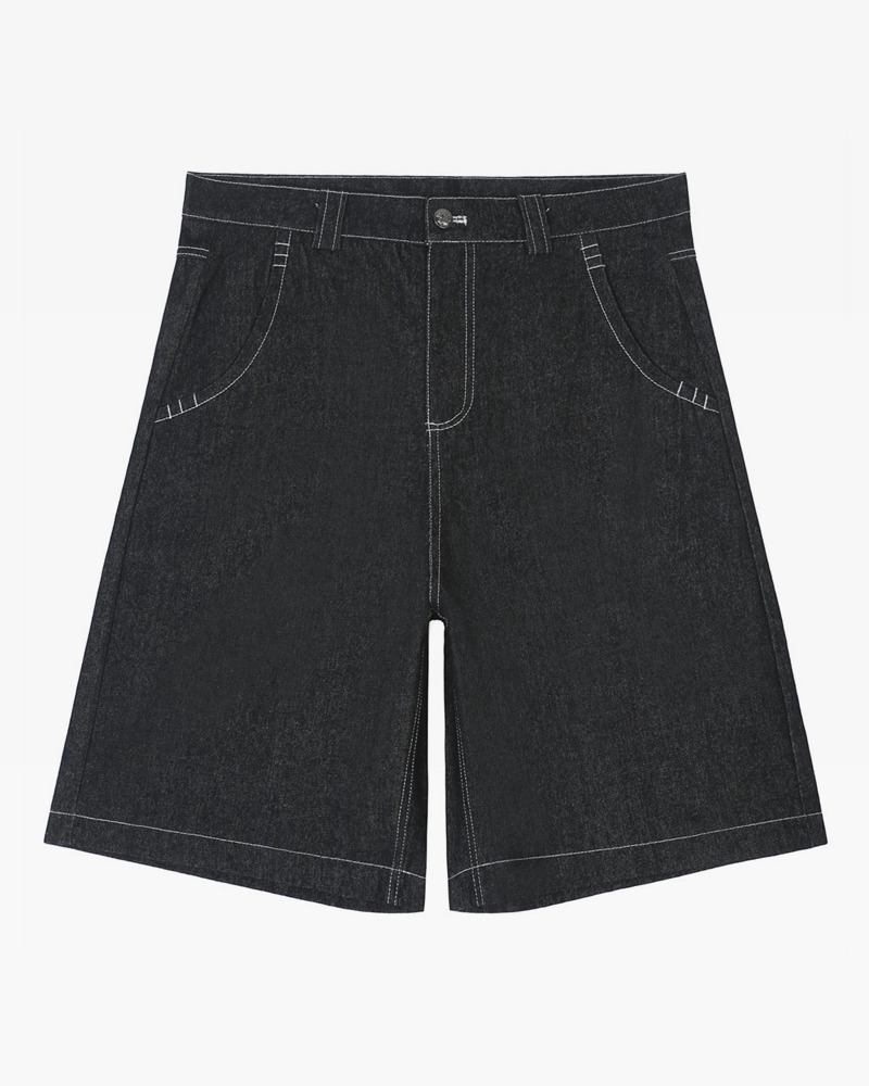 Y2K Grunge Streetwear Denim Shorts - 90S Retro Summer Outfit, Y2K Club & Party Fashion