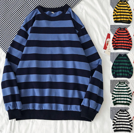 Y2K Grunge Striped Long Sleeve Shirt - Retro 90S Fashion, Summer Y2K Outfits, Pastel Goth Style