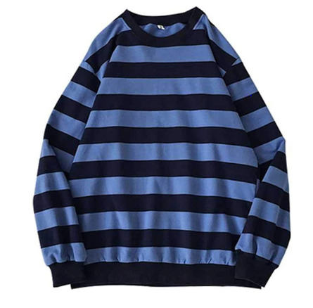 Y2K Grunge Striped Long Sleeve Shirt - Retro 90S Fashion, Summer Y2K Outfits, Pastel Goth Style