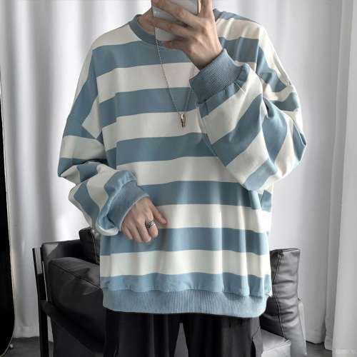 Y2K Grunge Striped Loose Sweater - 90S Fashion, Retro Style, Y2K Summer Outfits