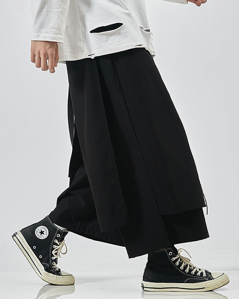 Y2K Grunge Summer Hakama Pants - Retro 90S Fashion, Pastel Goth, Y2K Club & Party Outfits