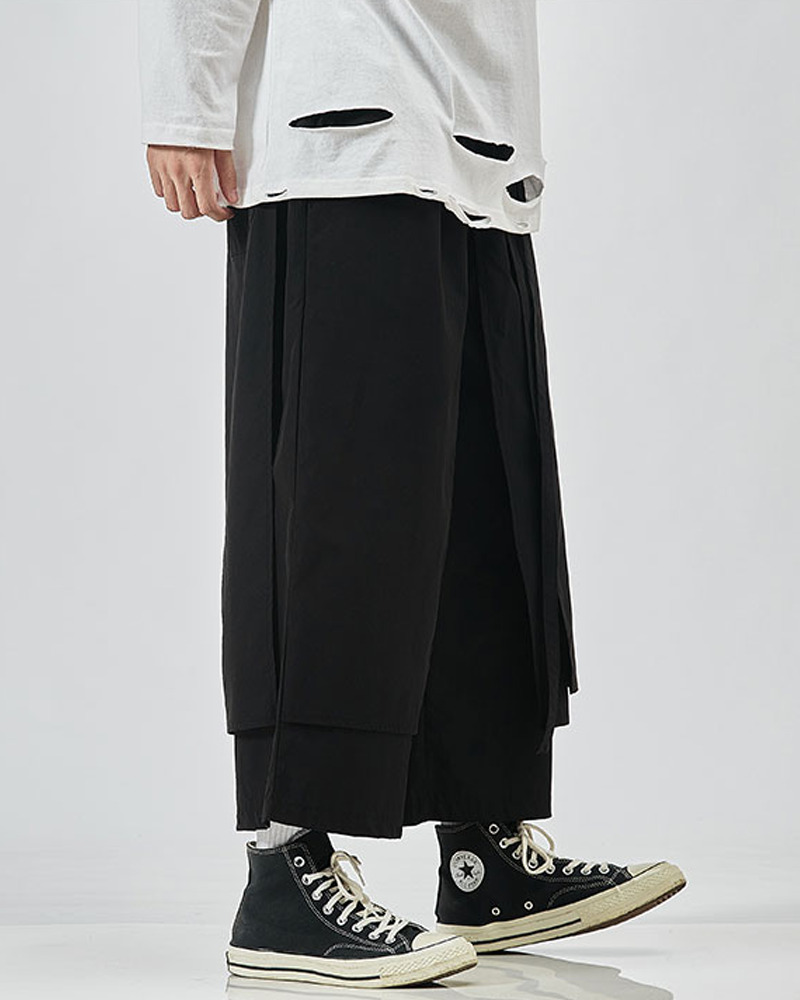 Y2K Grunge Summer Hakama Pants - Retro 90S Fashion, Pastel Goth, Y2K Club & Party Outfits