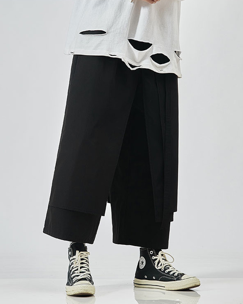 Y2K Grunge Summer Hakama Pants - Retro 90S Fashion, Pastel Goth, Y2K Club & Party Outfits