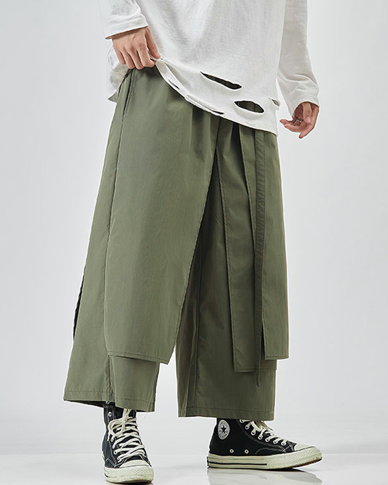 Y2K Grunge Summer Hakama Pants - Retro 90S Fashion, Pastel Goth, Y2K Club & Party Outfits