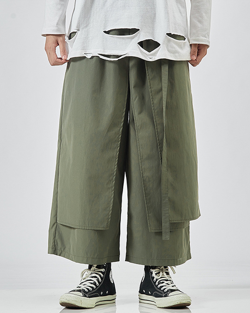 Y2K Grunge Summer Hakama Pants - Retro 90S Fashion, Pastel Goth, Y2K Club & Party Outfits