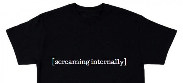 Y2K Grunge Summer Outfit - Screaming Internally Shirt, 90S Retro Style, Pastel Goth Fashion
