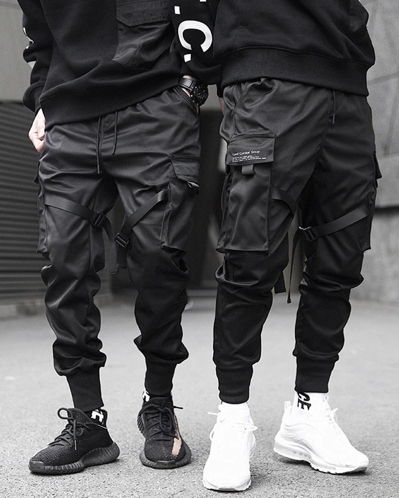 Y2K Grunge Techwear Cargo Pants - 90S Retro Summer Outfit, Y2K Club & Party Fashion