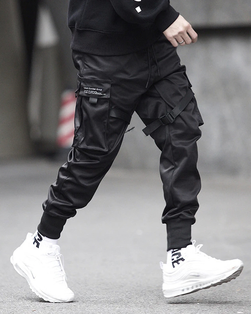 Y2K Grunge Techwear Cargo Pants - 90S Retro Summer Outfit, Y2K Club & Party Fashion