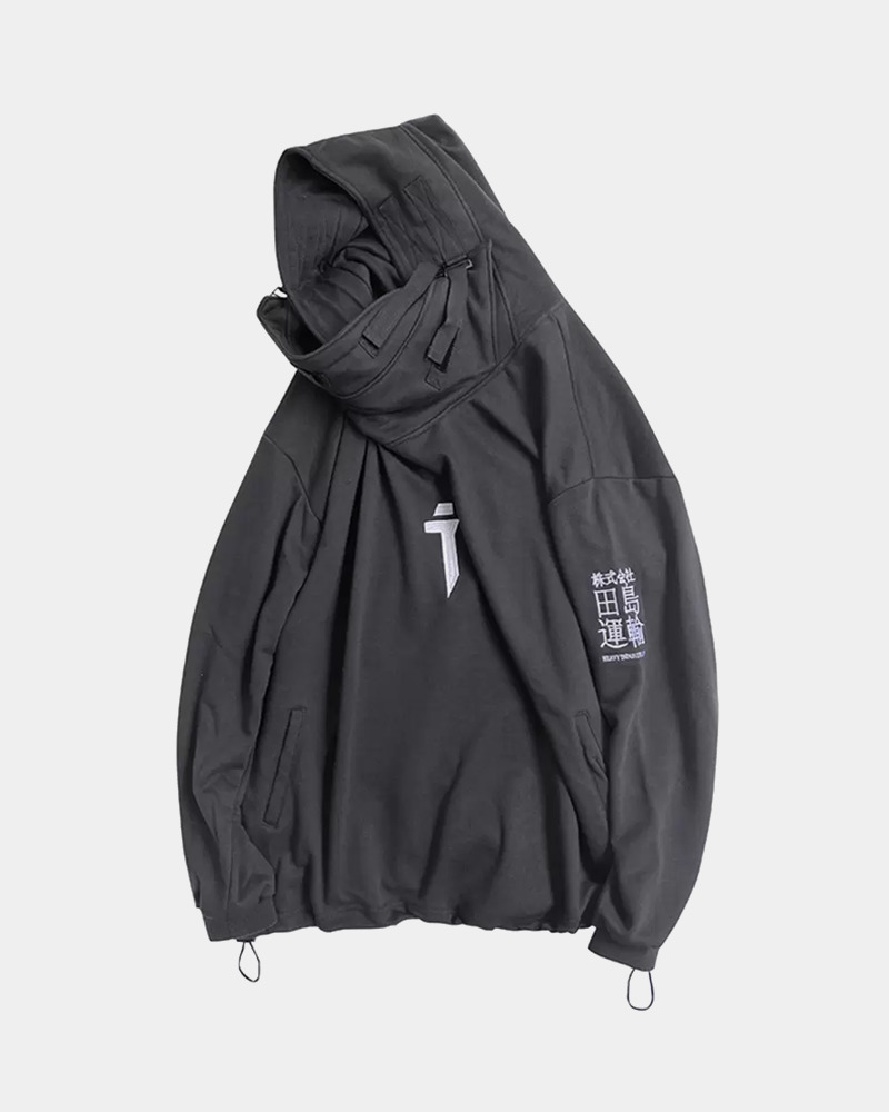 Y2K Grunge Techwear Hoodie - 90S Retro, Gothic, Pastel Goth, Y2K Club & Party Outfits