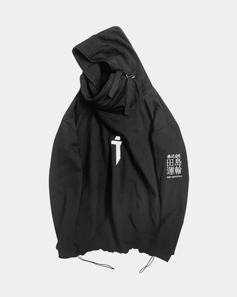 Y2K Grunge Techwear Hoodie - 90S Retro, Gothic, Pastel Goth, Y2K Club & Party Outfits